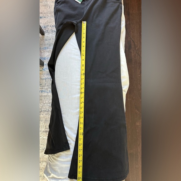 Halara Flex Denim High Rise Flare Pants Black NWT Large Tall - Picture 9 of 10